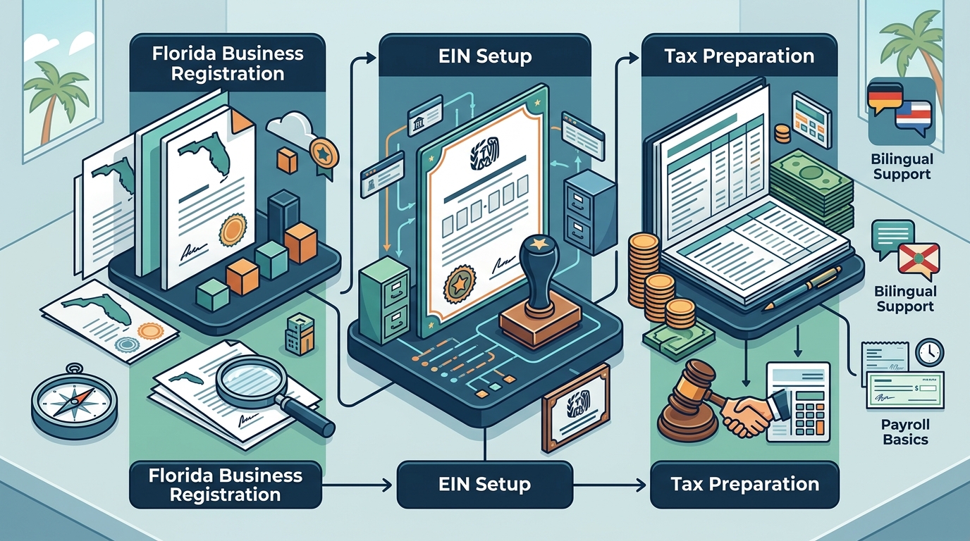 Florida Business Registration, EIN Setup, and Tax Preparation