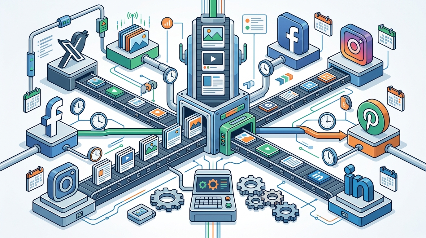 Auto-Posting to X, Facebook, Instagram, Pinterest, and LinkedIn: