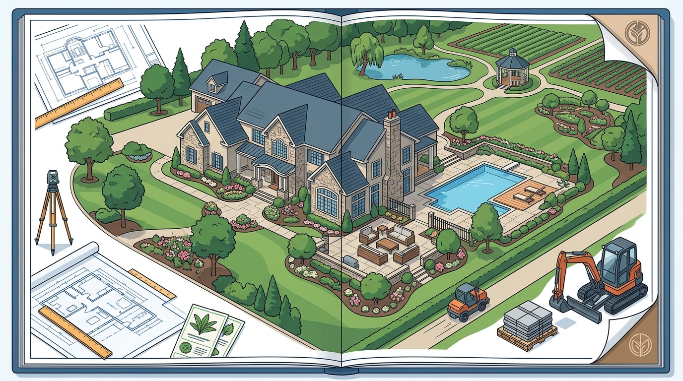 Landscape Design in Morris County NJ for Large Estates