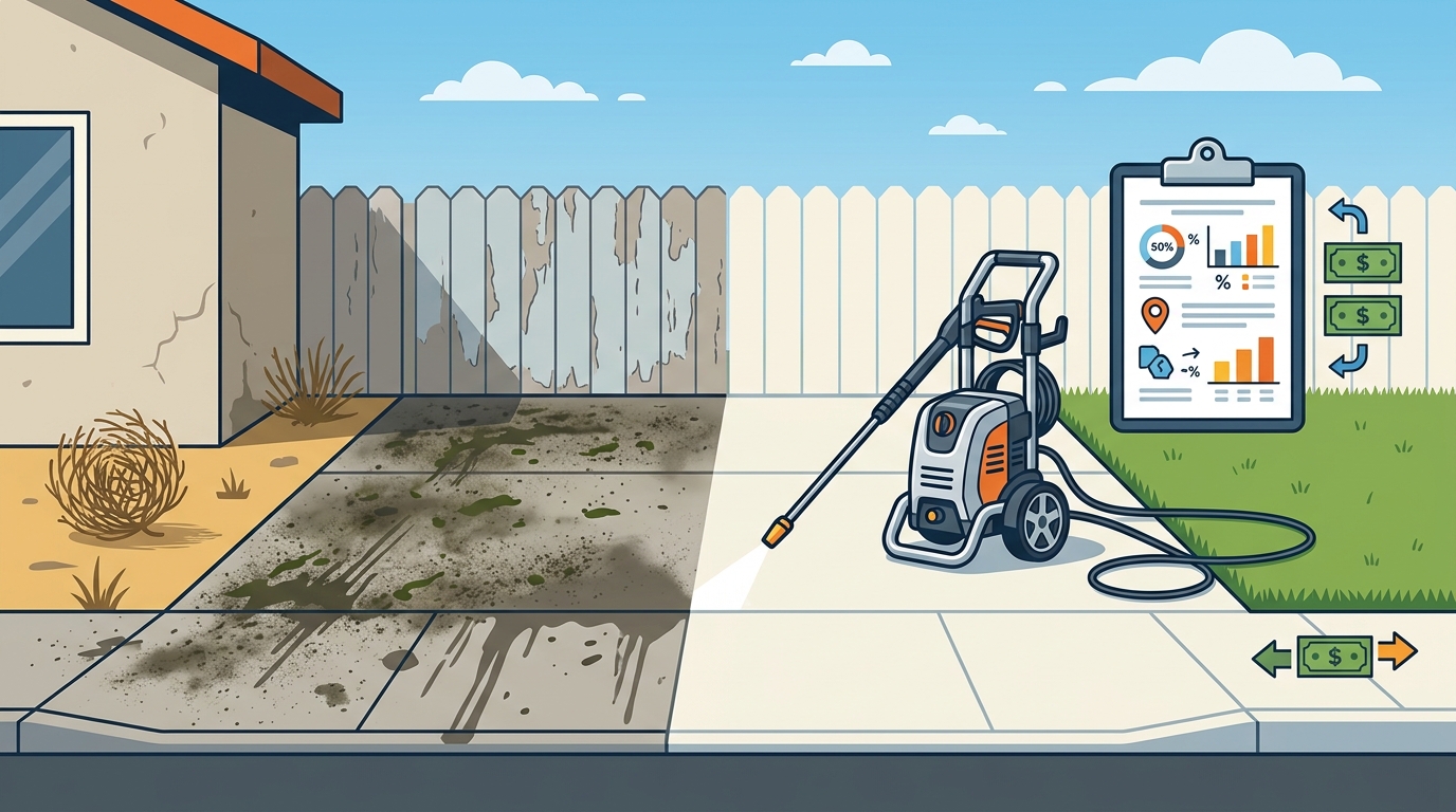 Driveway and Sidewalk Pressure Washing Costs in Victorville, CA