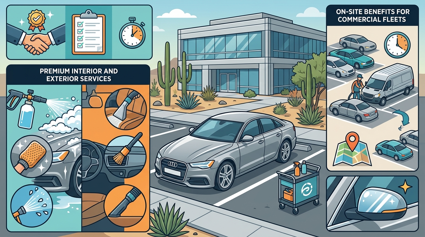 Mobile Detailing in Scottsdale: A Guide for Office Parking Lots