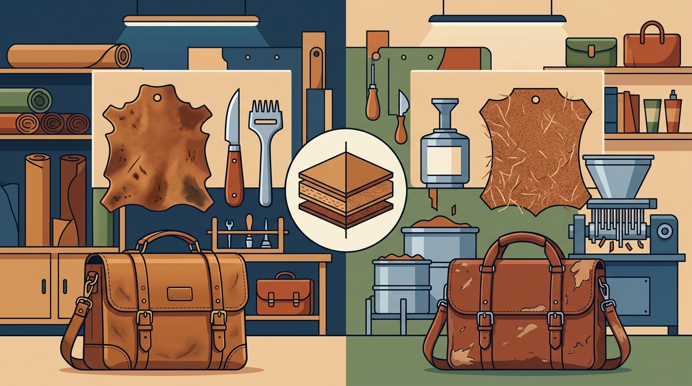 Full-Grain vs Bonded Leather: The Ultimate Guide