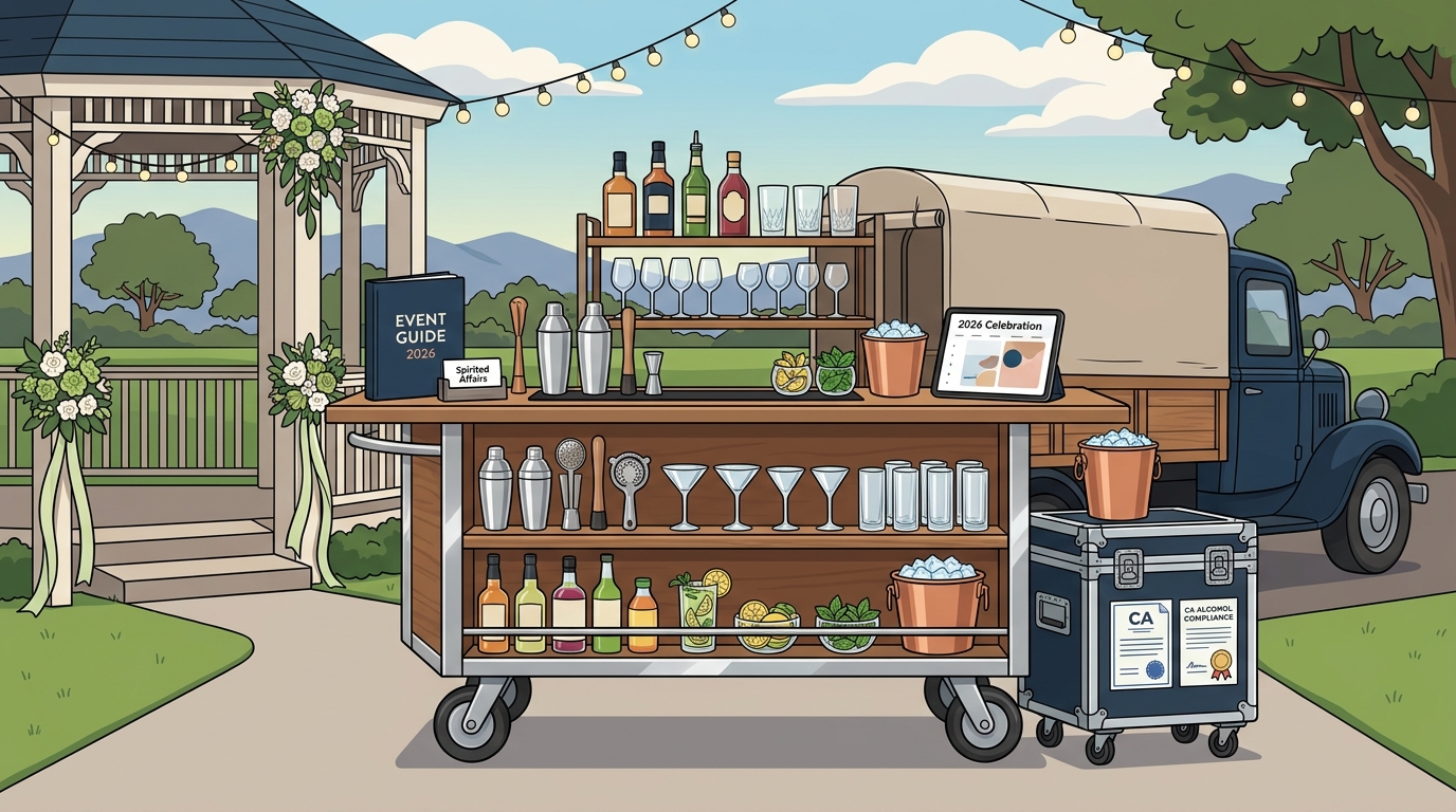 Event Bar Service in Chico, CA: Traveling Wedding & Private Bar