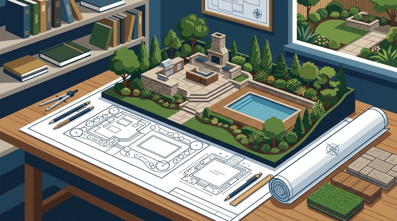 Custom Outdoor Living Design in Parsippany, New Jersey