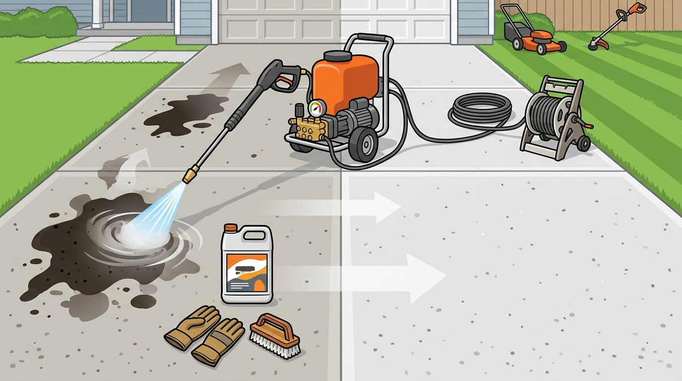 Driveway Oil Stain Removal: The Ultimate Guide