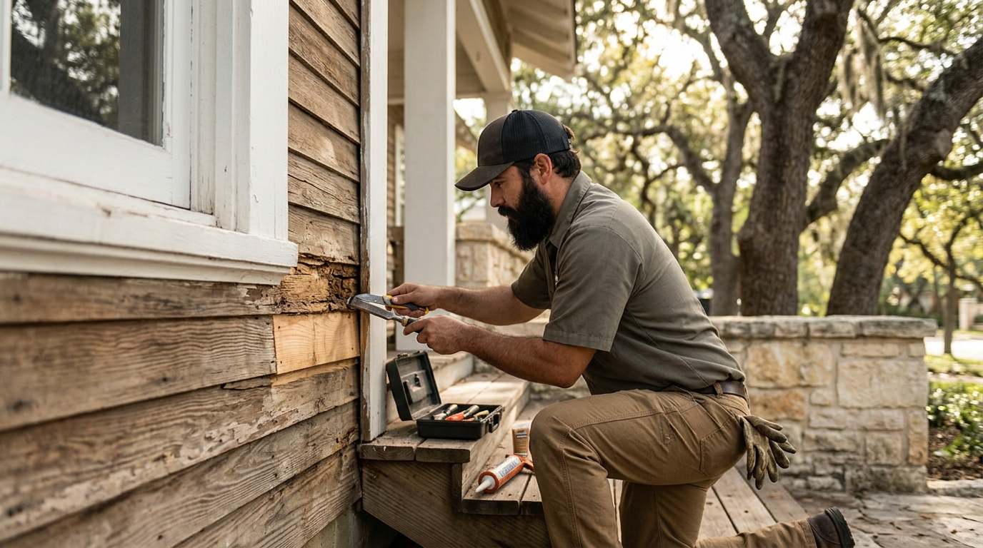 Who Repairs Damaged Wood Siding or Window Trim in San Antonio?