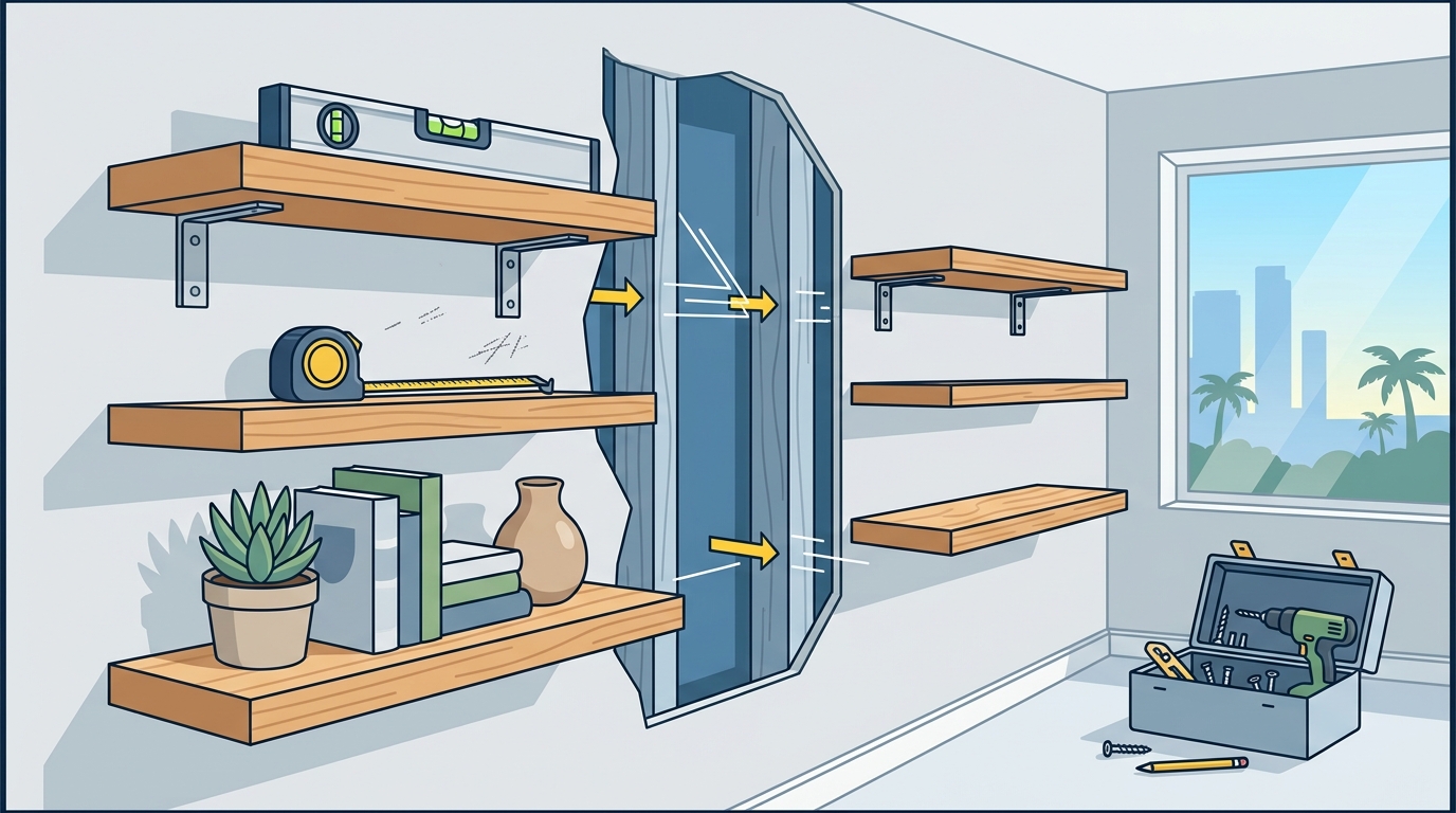 Fort Lauderdale Floating Shelf Installation Guide