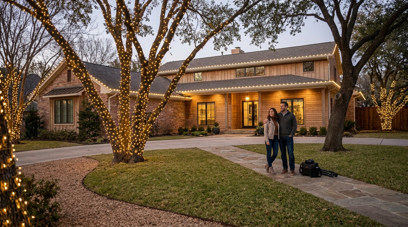 Gutter Lights vs Wrapped Trees: The Ultimate Guide