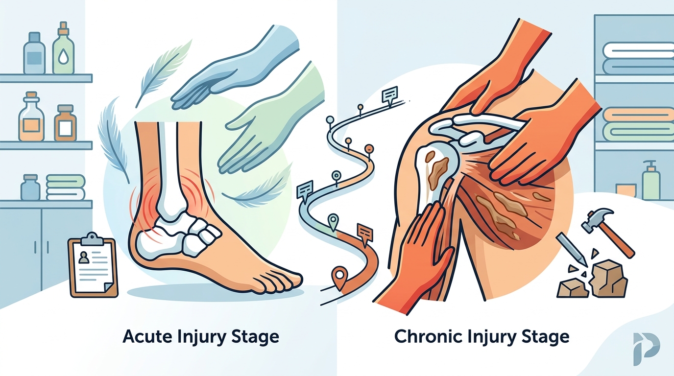 How Injury Stage Determines Your Massage Type