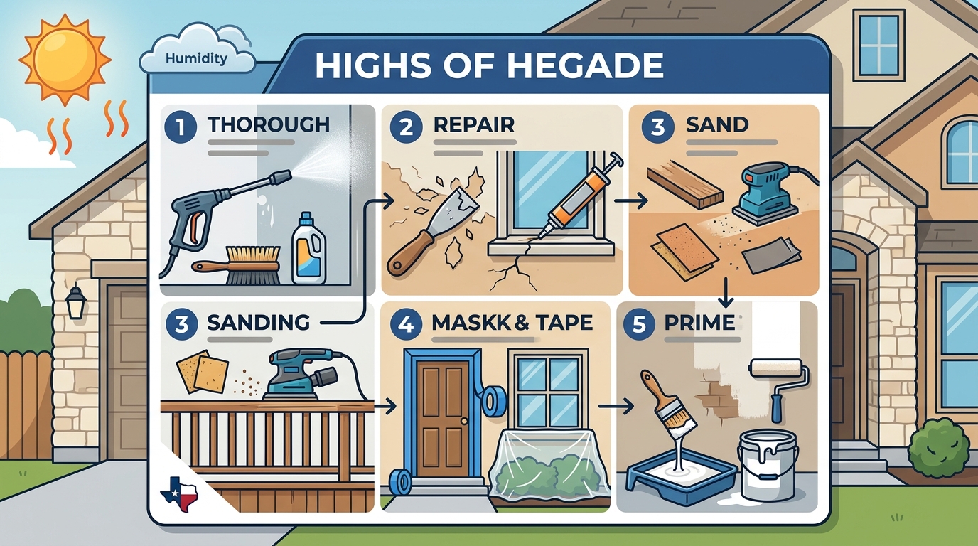 Exterior Painting Prep: A Homeowner's Guide for San Antonio