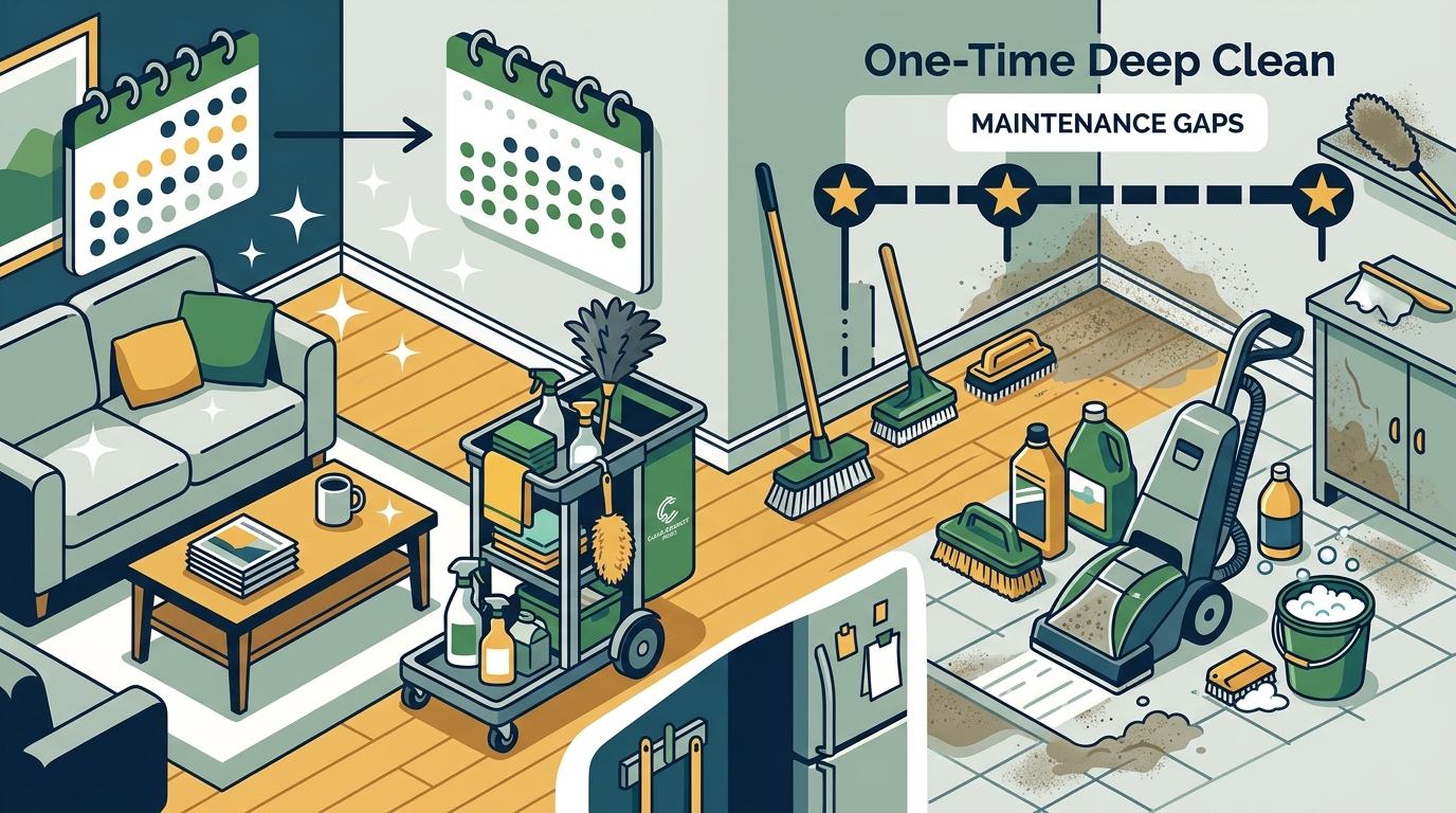 Weekly Visits vs One-Time Deep Cleans for Busy Households
