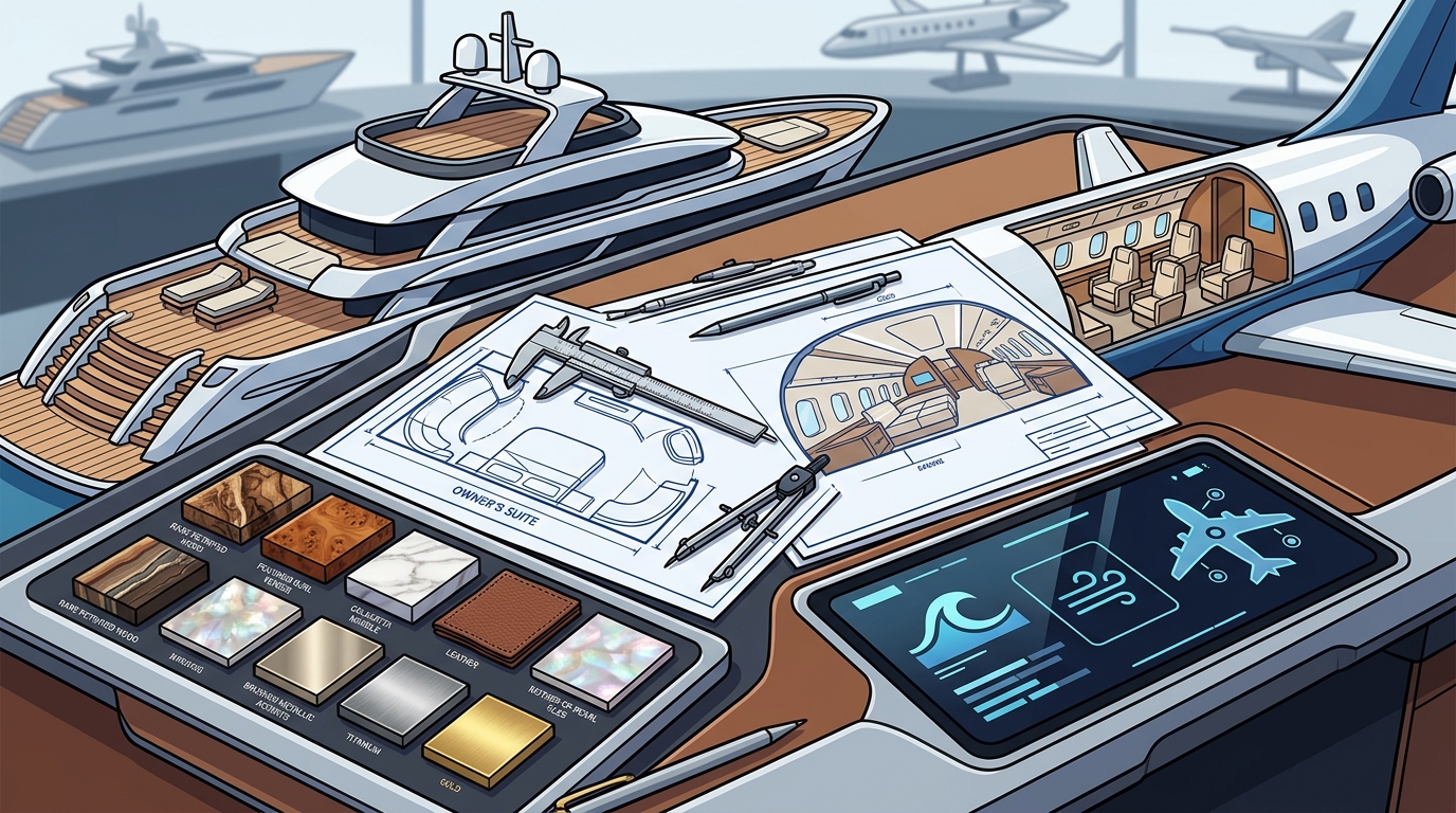 Private Yacht and Aircraft Interior Design: The 2026 Guide
