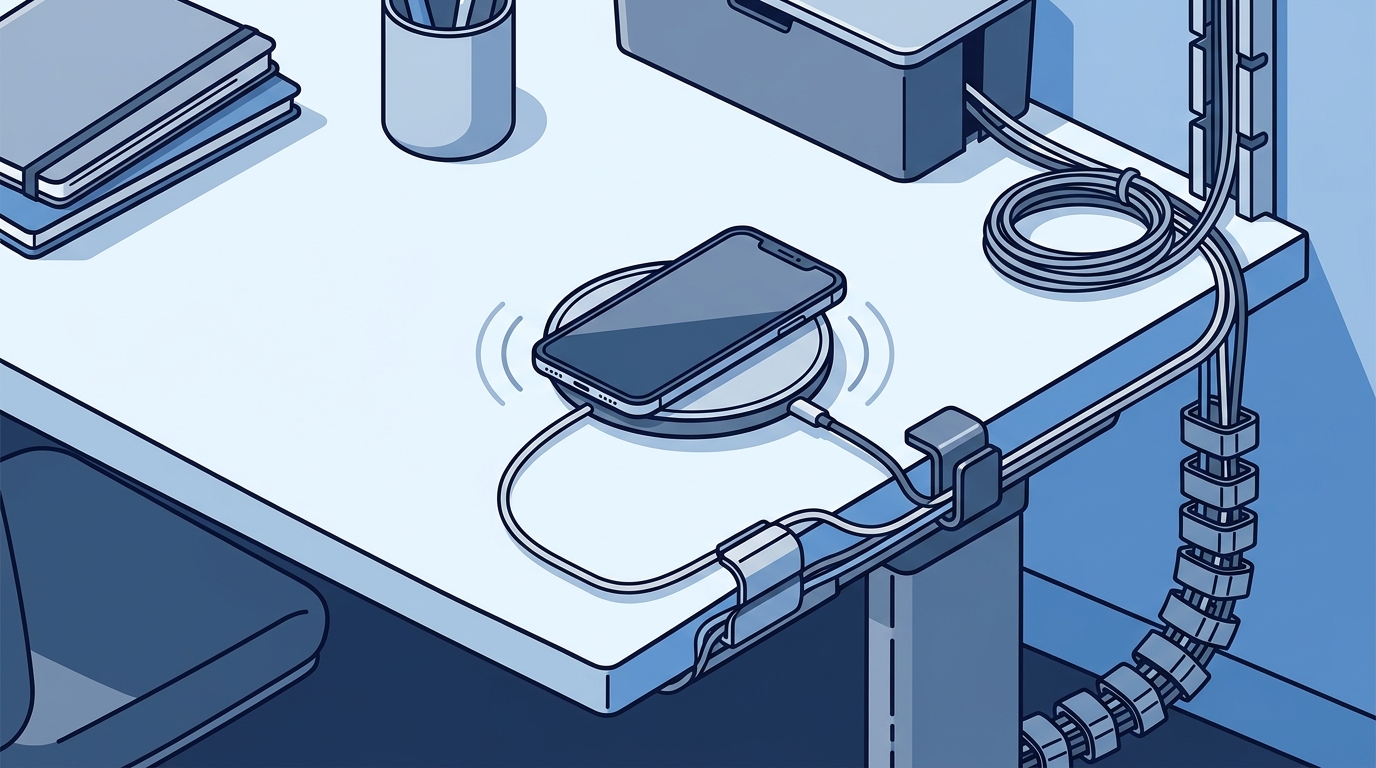 Where to Buy Wireless Charging Pads and Desk Cable Organizers in