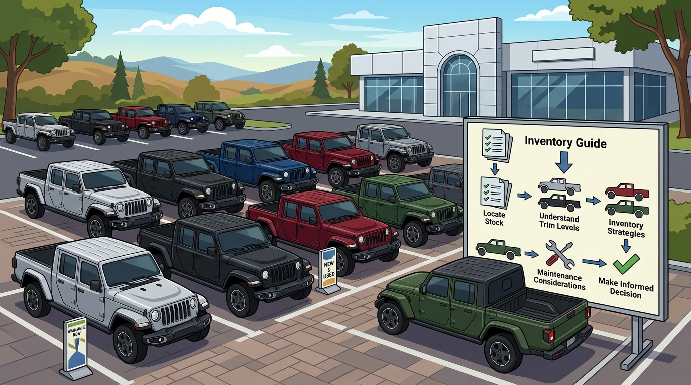 2026 Jeep Gladiator Inventory Guide for New Jersey Buyers