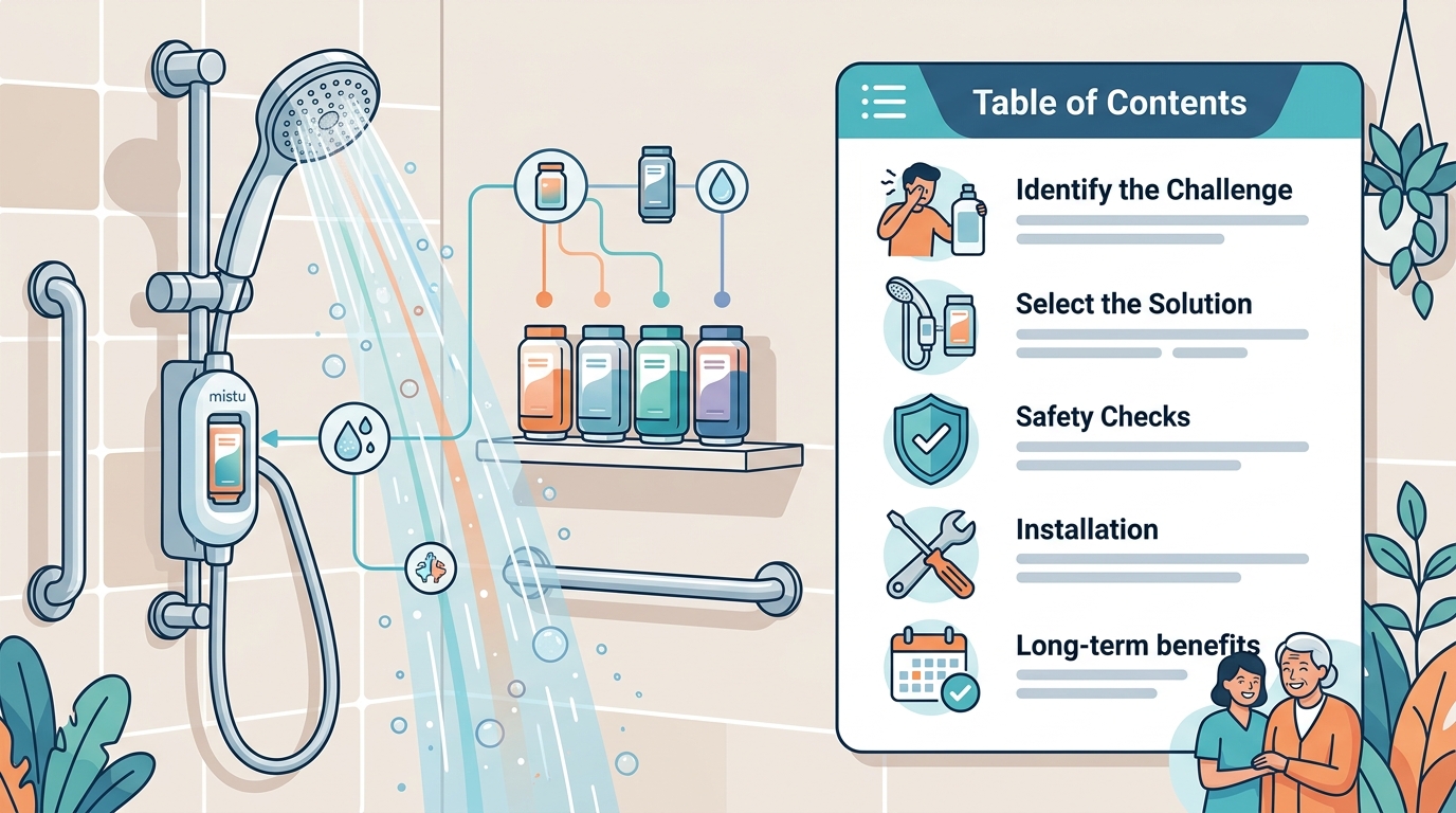 How to Make a Shower Accessible for Someone Who Cannot Hold Soap