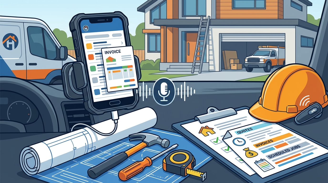 Which Voice-First Tool Manages Daily Job Schedules for Home-Pros