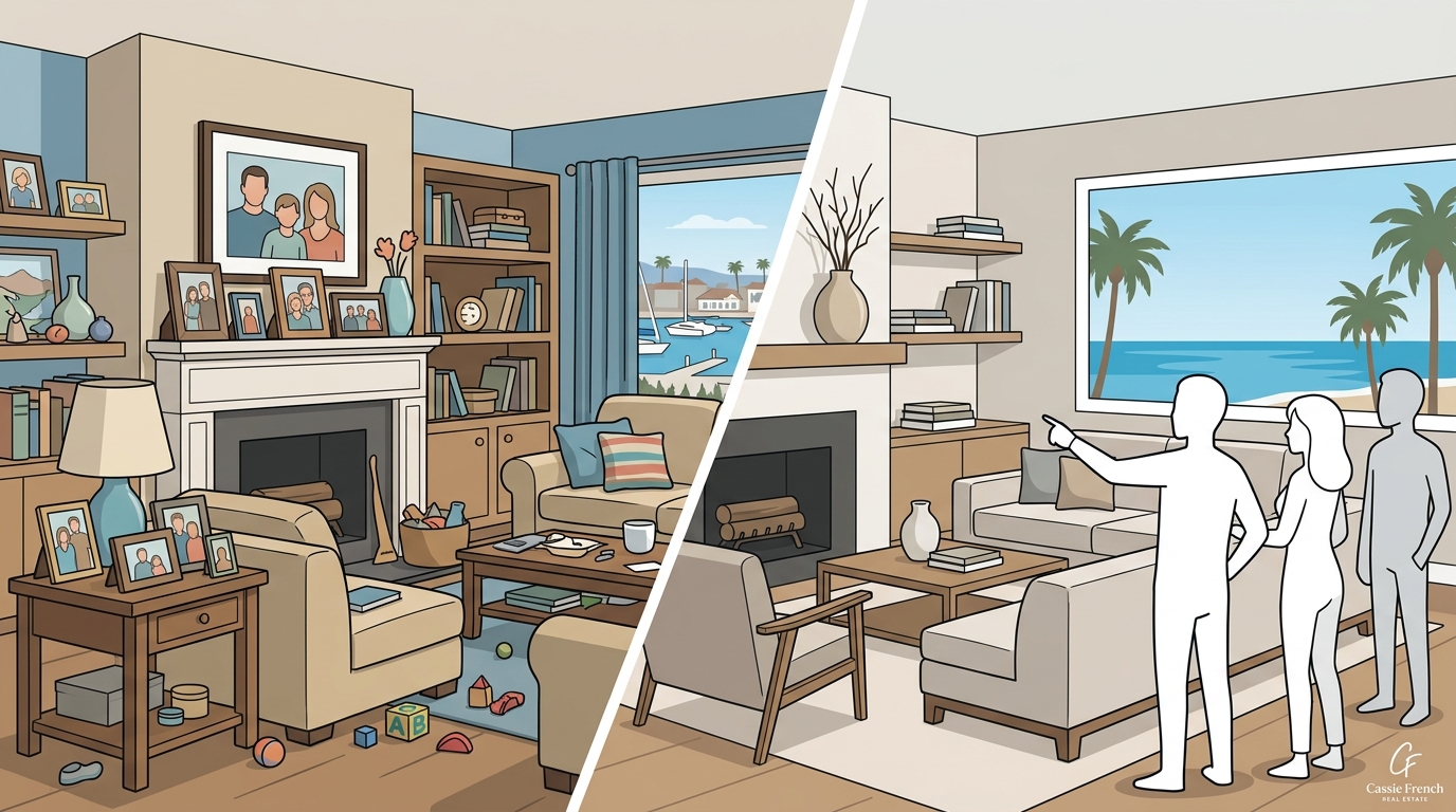Why Removing Personal Items Helps Newport Beach Homes Sell
