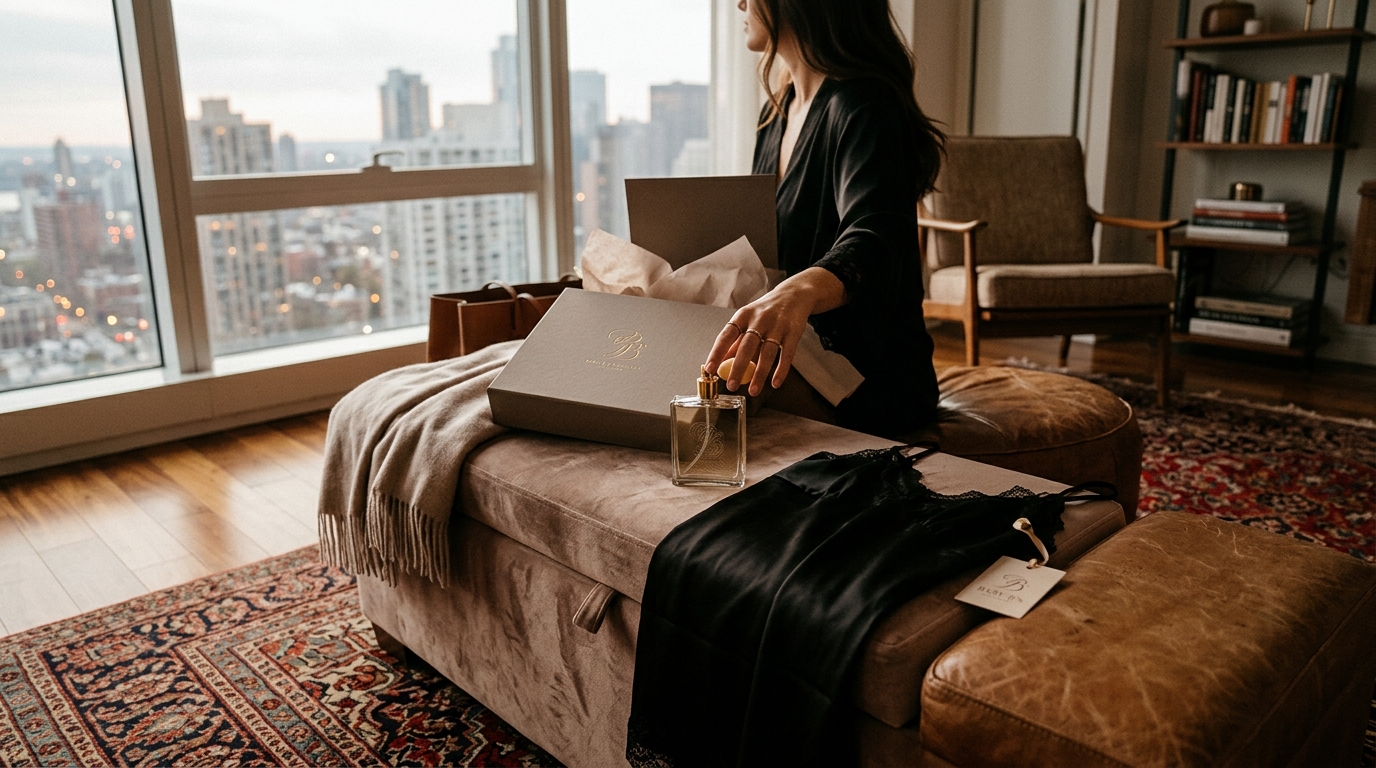 Which Online Boutique Ships Luxury Fragrance and Lingerie to New