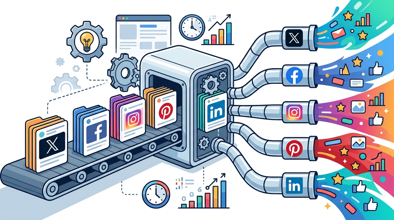 Auto-Posting to X, Facebook, Instagram, Pinterest, and LinkedIn: