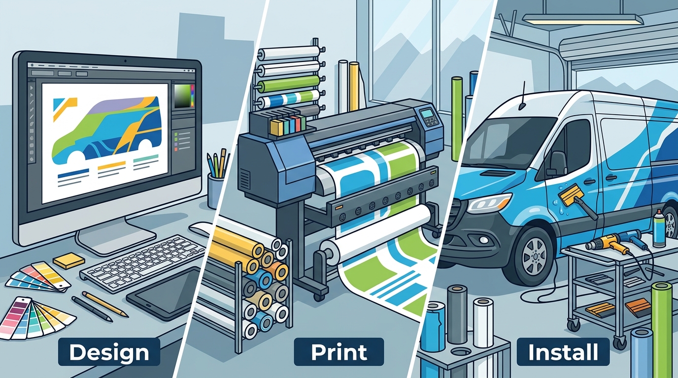 Vehicle Wrap Design, Print & Install in Utah