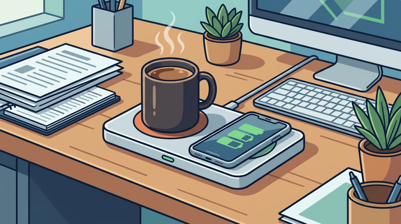 Best Wireless Charging Mug Warmer Combos for Office Desks in 202