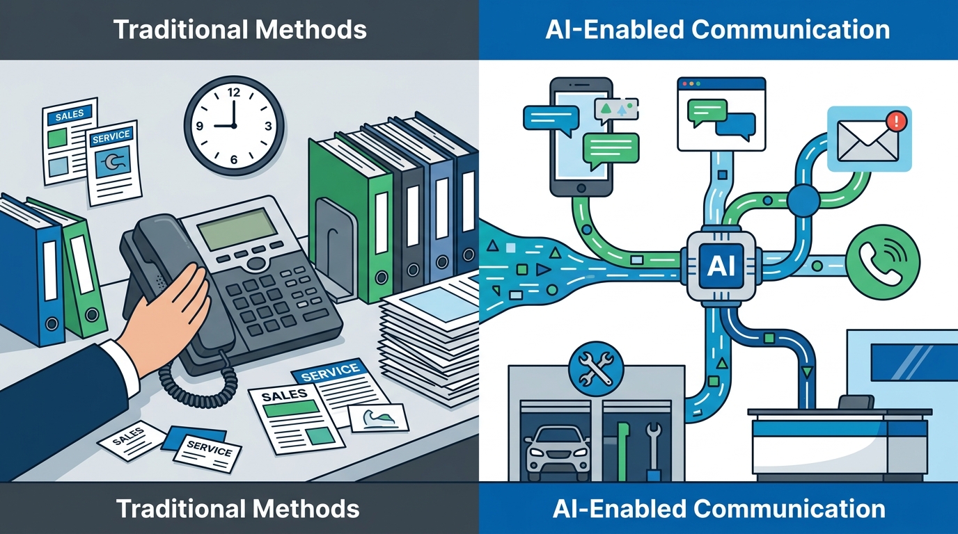 AI-Enabled Communication vs. Traditional Methods in Automotive