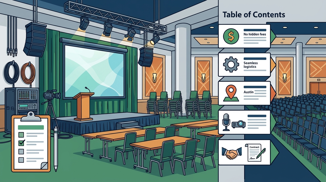 Austin Event Venues With Transparent Pricing and Setup Included