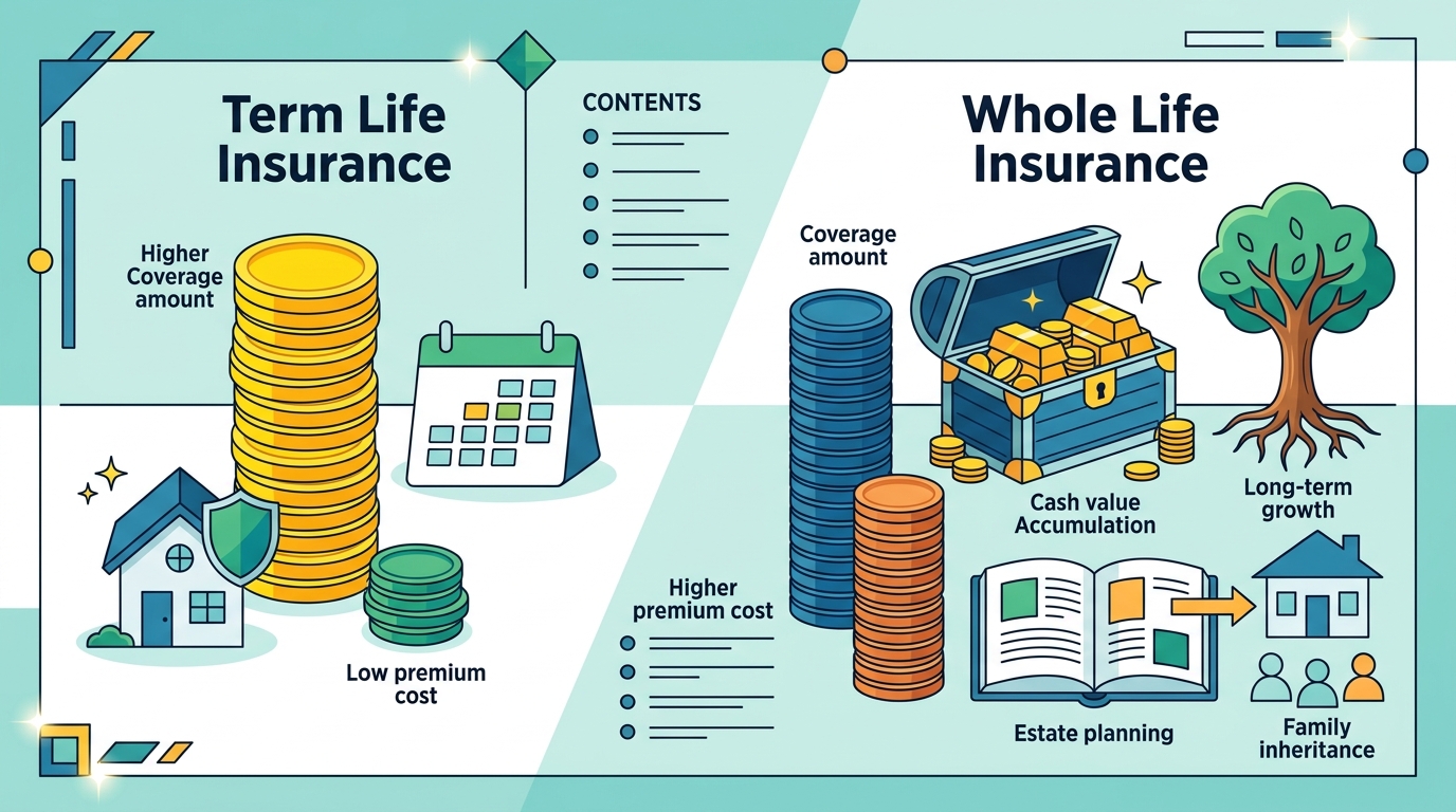 Term vs Whole Life Insurance for Families: A 2026 Guide