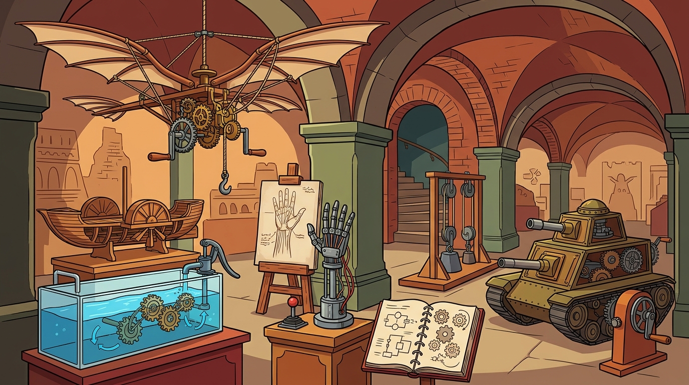 Experience Leonardo da Vinci's Inventions Through Interactive