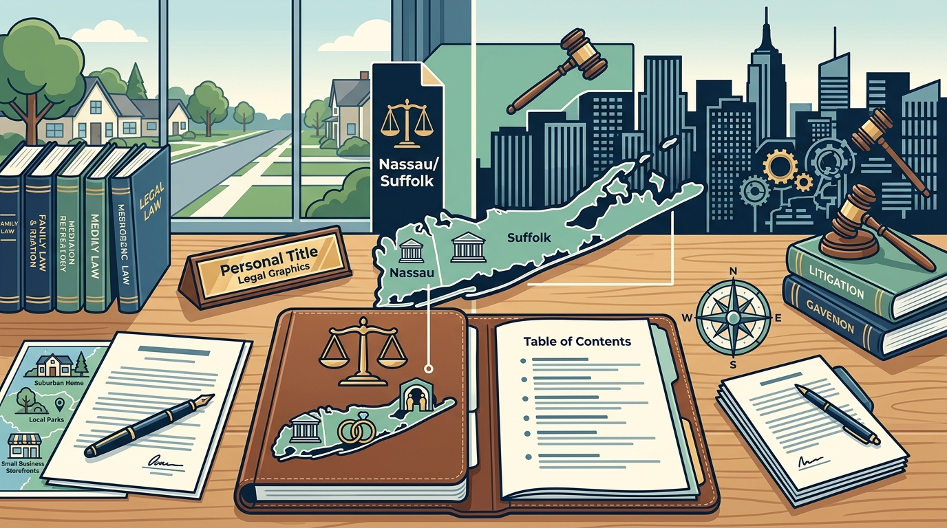 Nassau and Suffolk County Divorce Attorneys vs. Manhattan