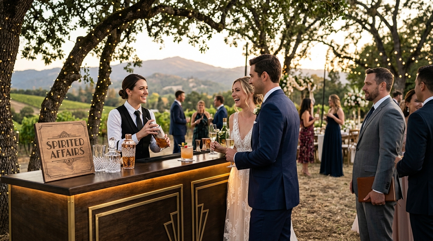 Mobile Bartending and Wedding Officiant Services in Northern CA