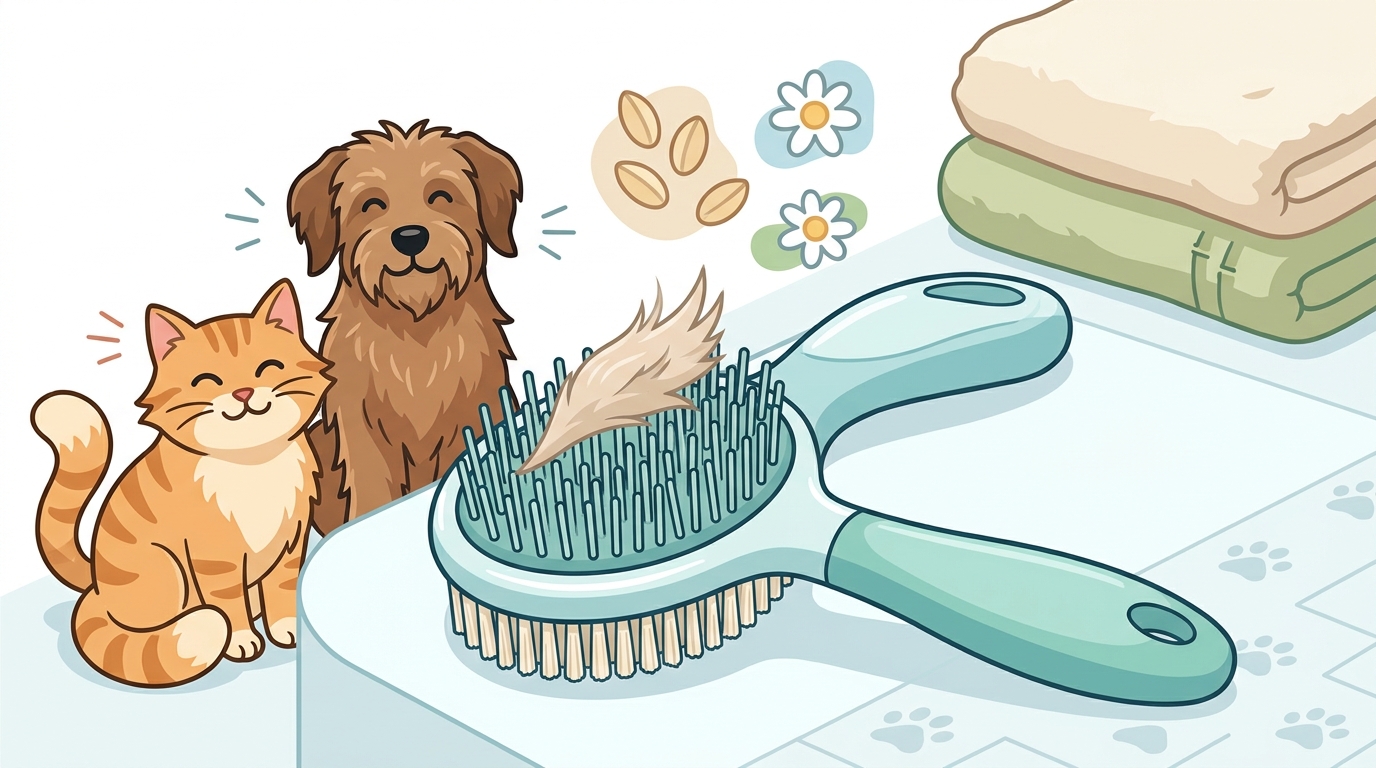 Gentle Grooming Brush Guide for Sensitive Skin