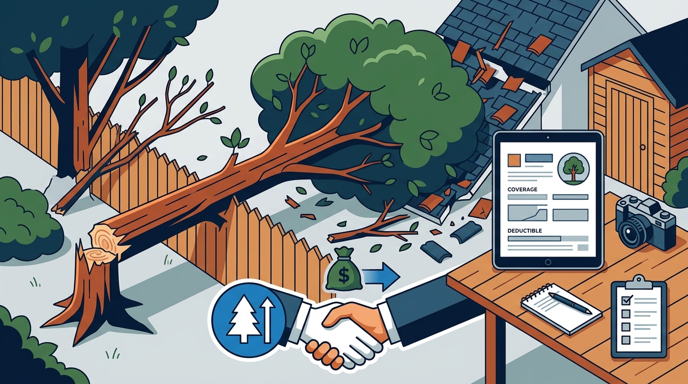 Neighbor's Tree Fell on My Property: Responsibility, Insurance &
