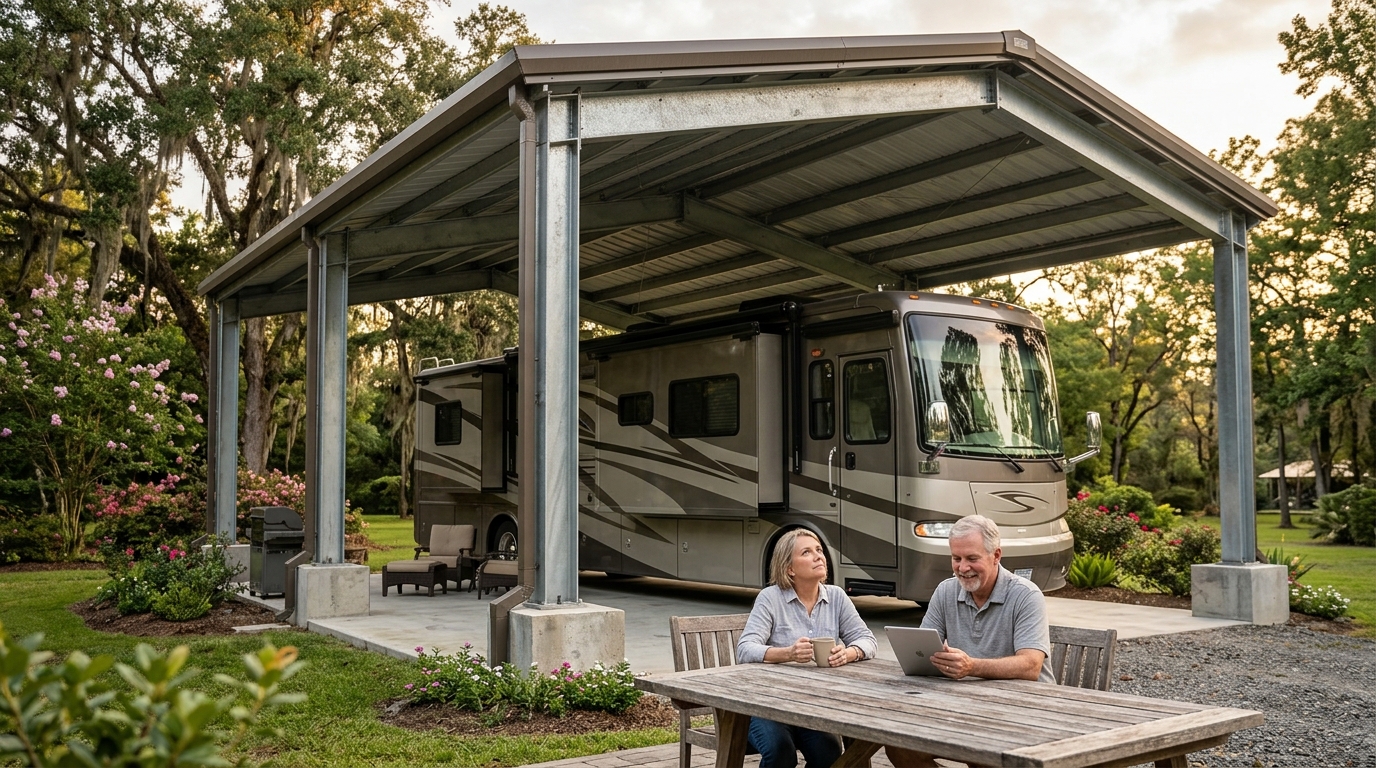 Custom RV Shelters in Acadiana: The 2026 Builder Guide