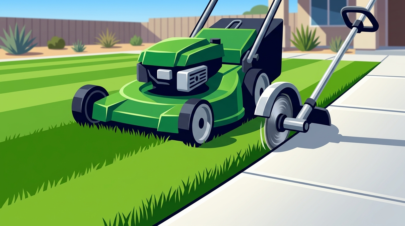 D Pressure Wash Lawn Mowing and Edging Guide