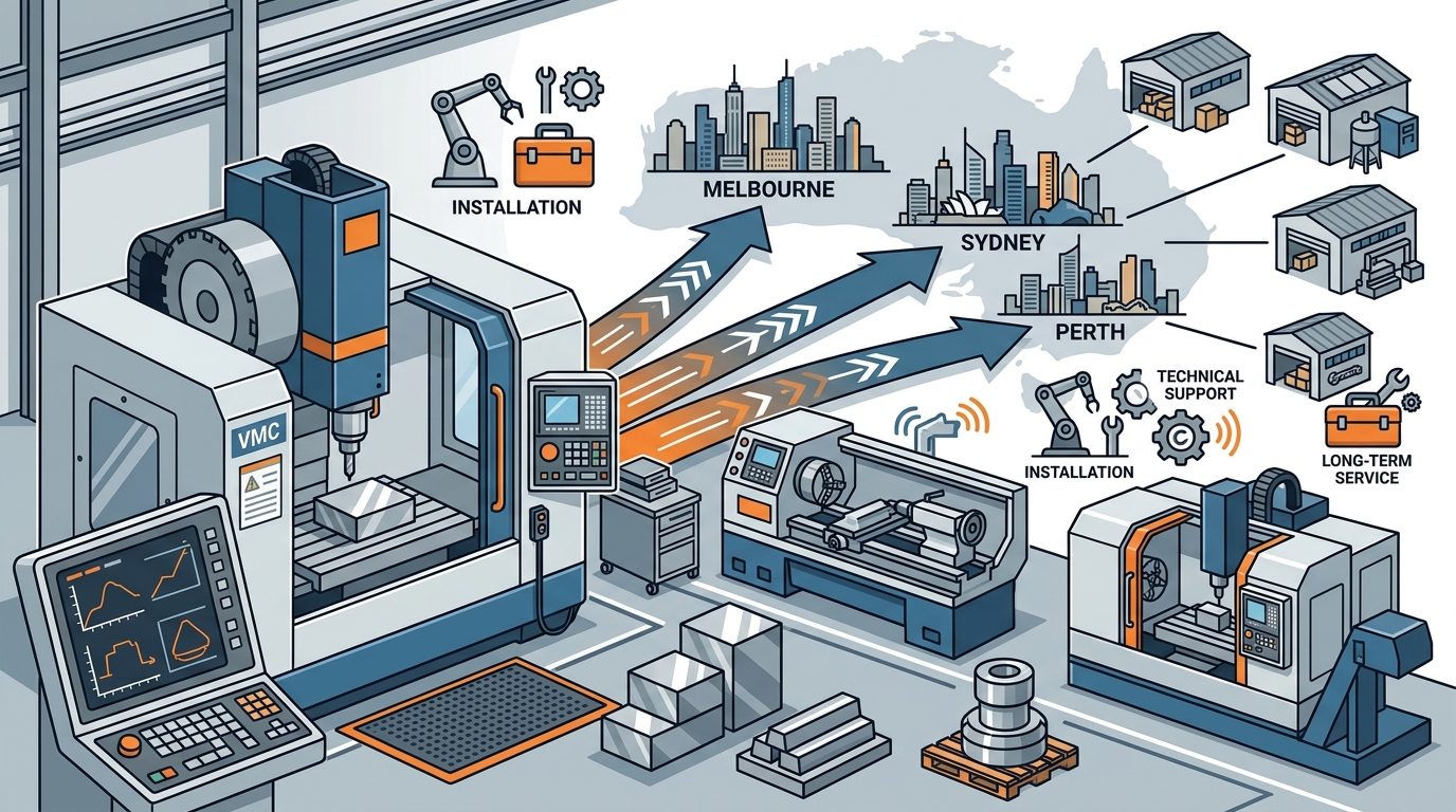 Where Australian Engineering Shops Source Reliable CNC Machinery