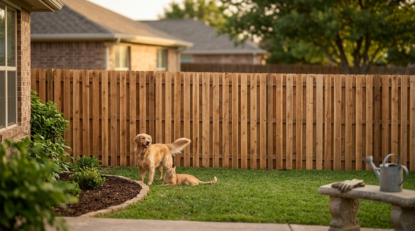 Best Privacy Fence Materials for Containing Dogs and Cats