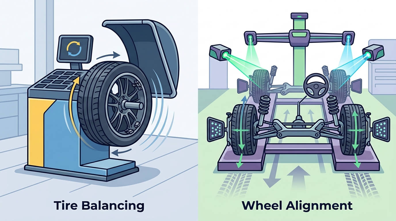 Tire Balancing vs Wheel Alignment: Fixing High-Speed Highway V