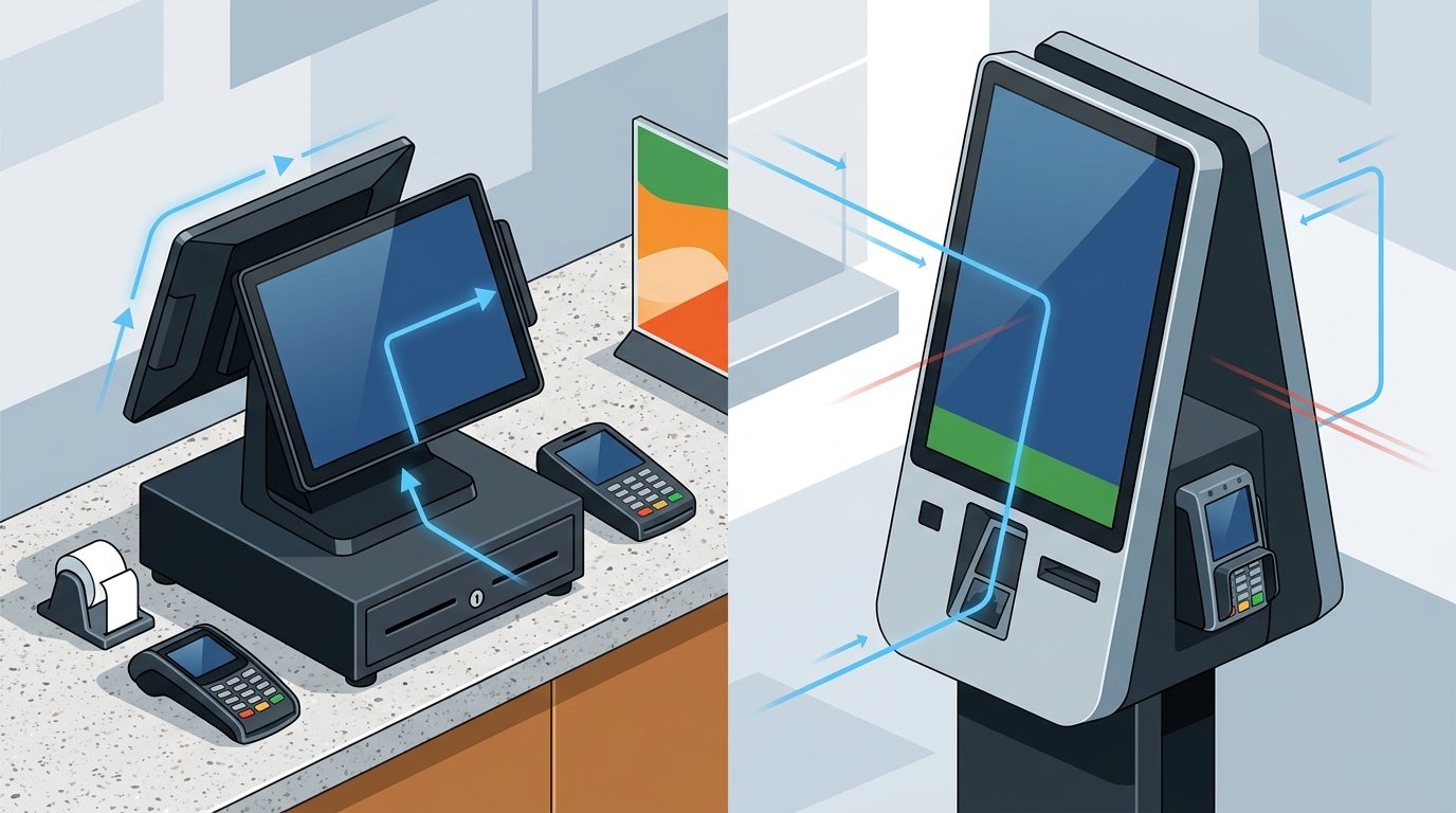 Counter Terminals vs. Kiosks: Quick-Service POS Hardware Guide