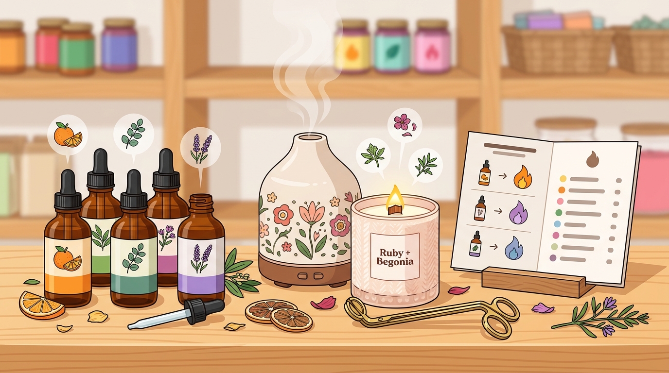 Natural Diffuser Oils for Coco-Soy Candles