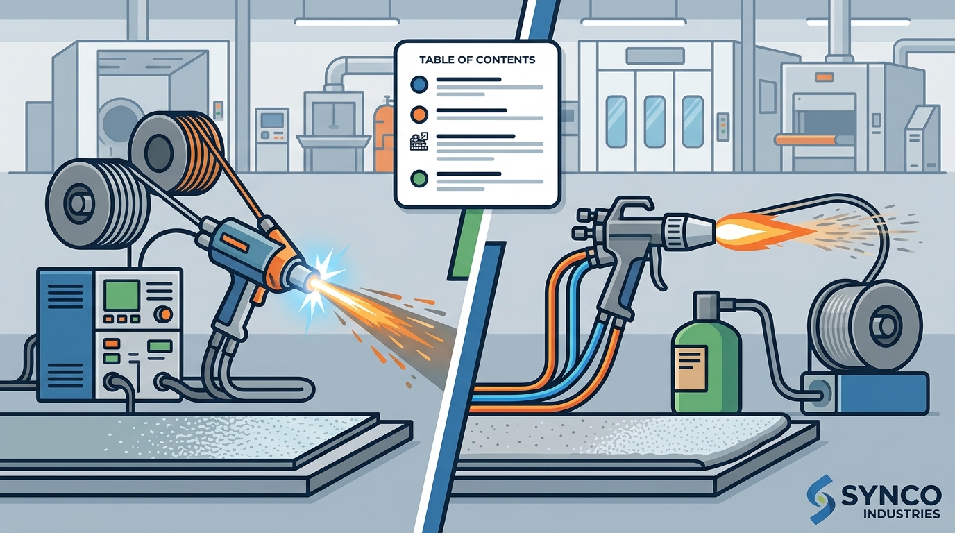 Arc Spray vs Flame Spray: The Ultimate Guide to Thermal Coating