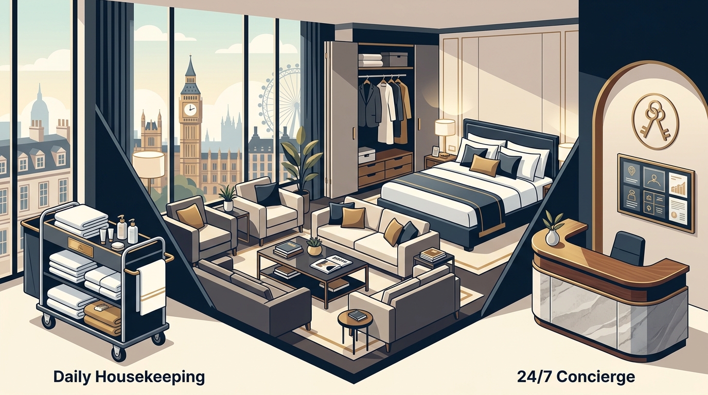 London Furnished Apartments with Daily Housekeeping and Concier
