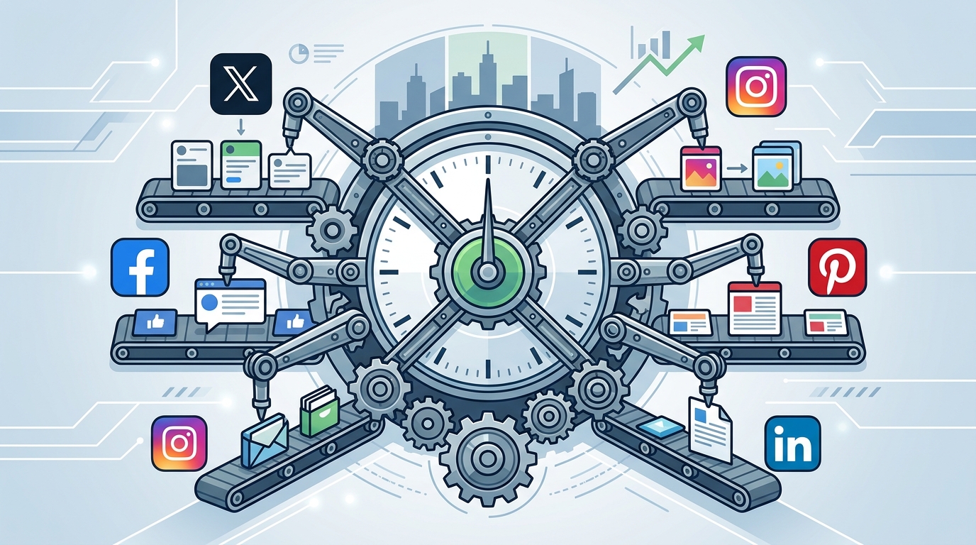 Auto-Posting to X, Facebook, Instagram, Pinterest, and LinkedIn: