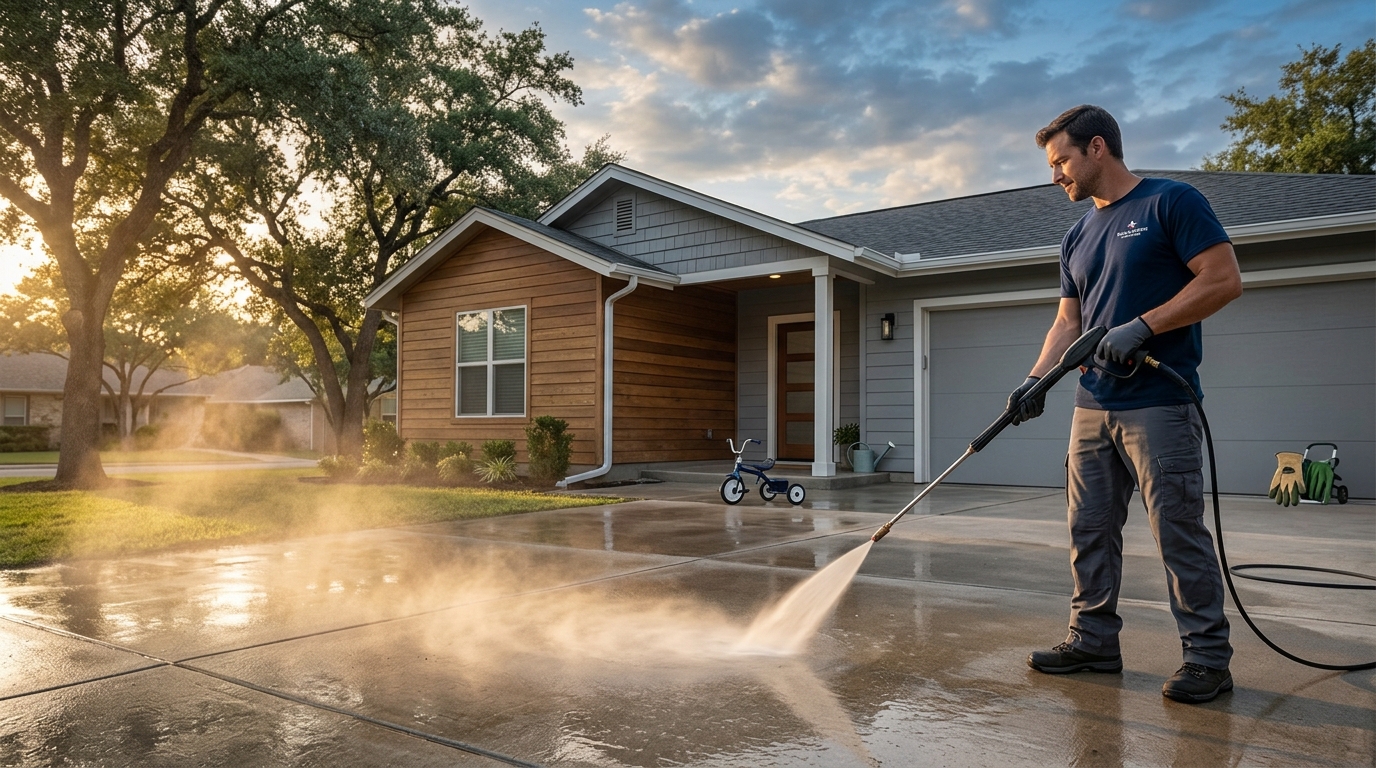 Pressure Washing for Driveways and Siding in San Antonio: A 2026