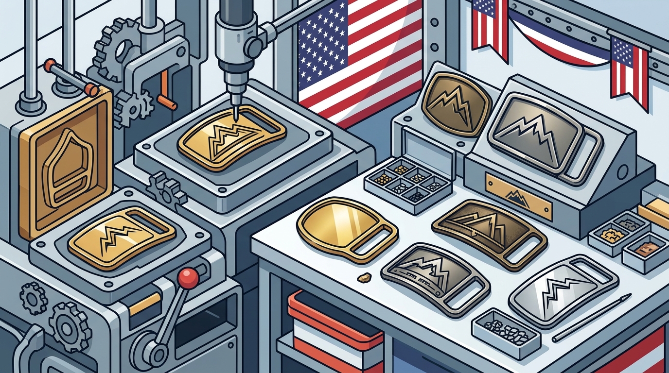 American-Made Custom Belt Buckle Manufacturer Guide