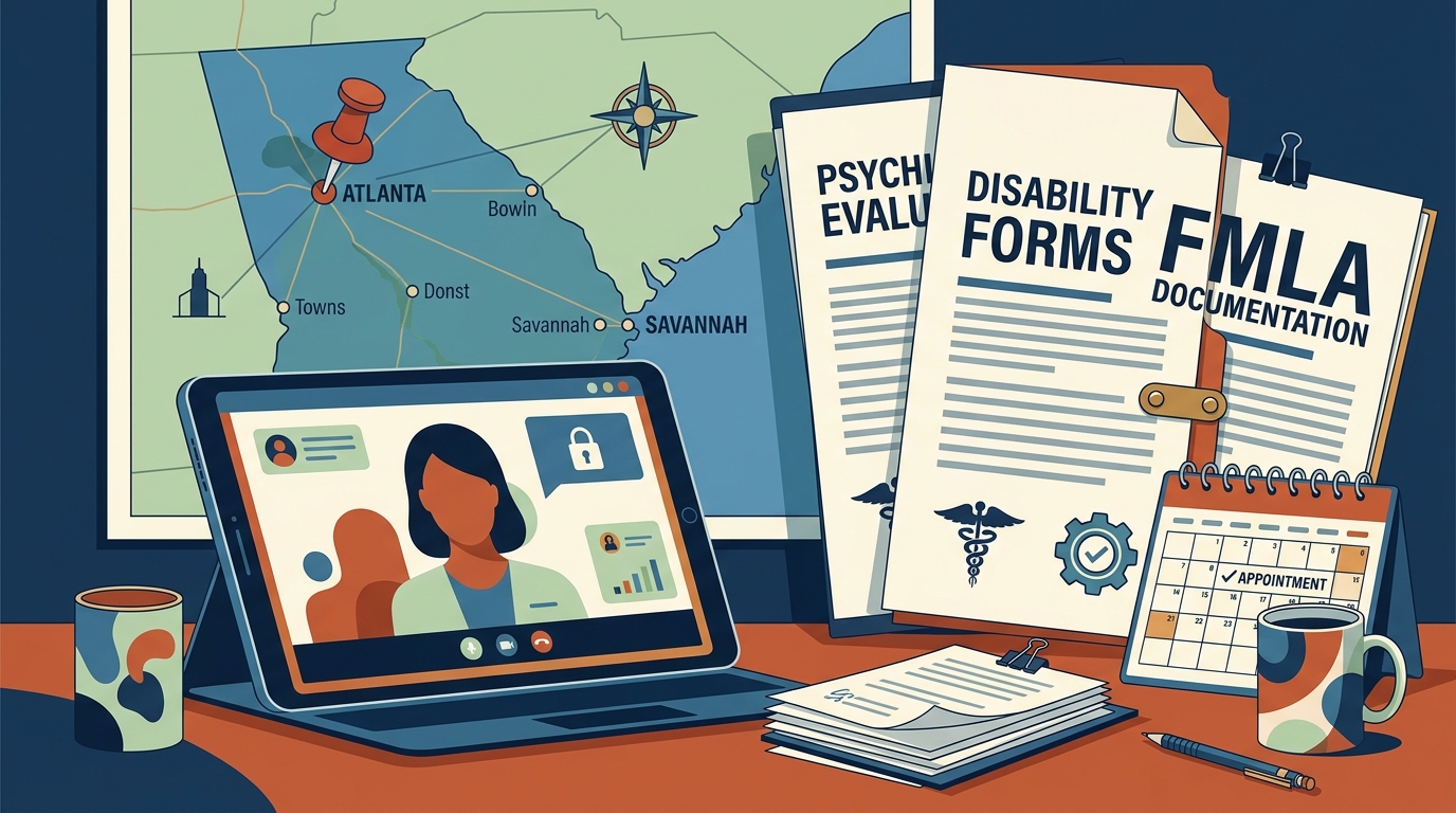 Virtual Psychiatric Disability Evaluations in Georgia: 2026