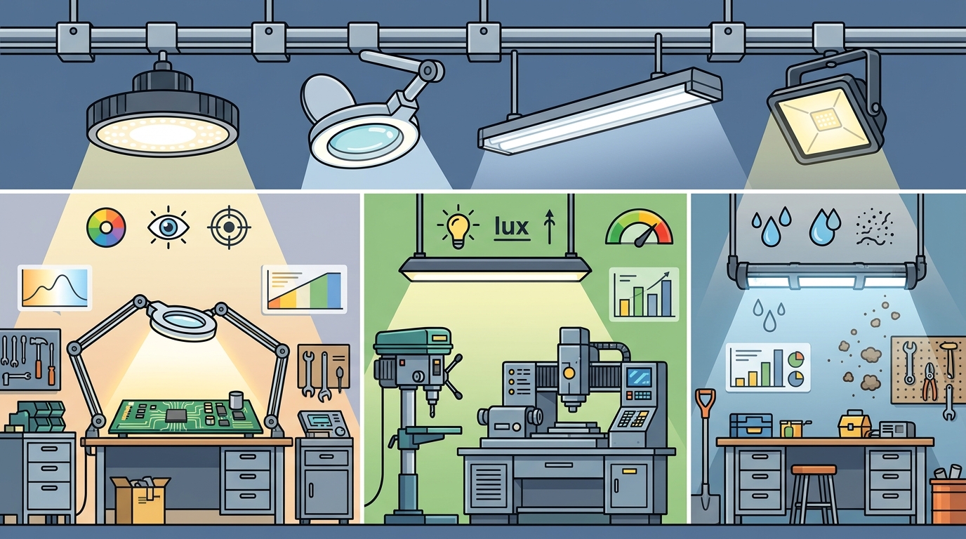 Workshop Lighting Guide: Selecting the Right Fixtures for 2026