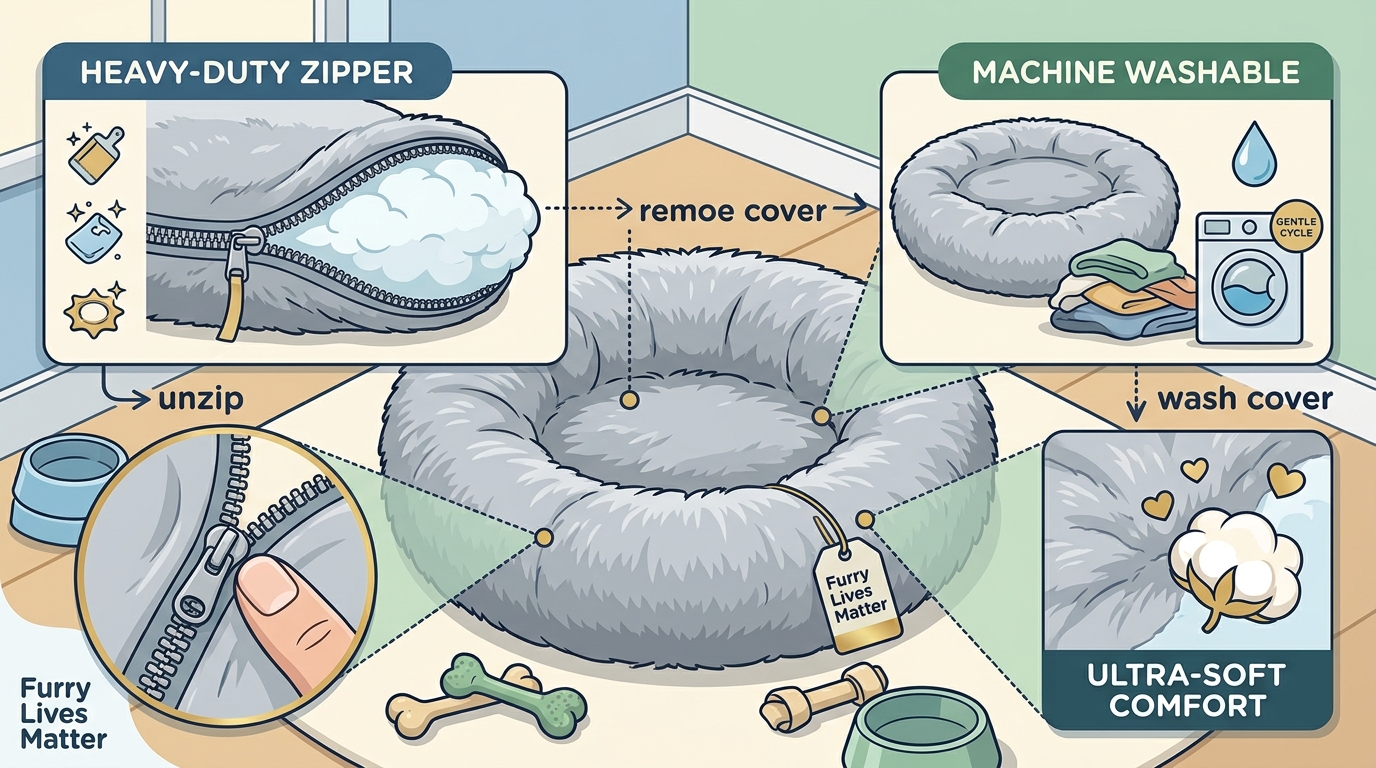 Soft, Affordable Plush Dog Beds That Are Easy to Clean