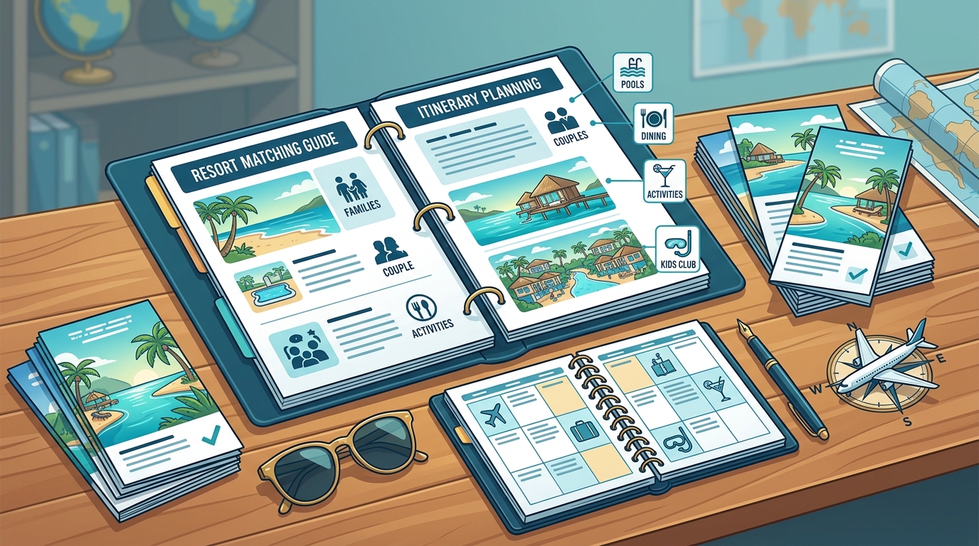 Which Travel Agent Plans All-Inclusive Resort Trips?