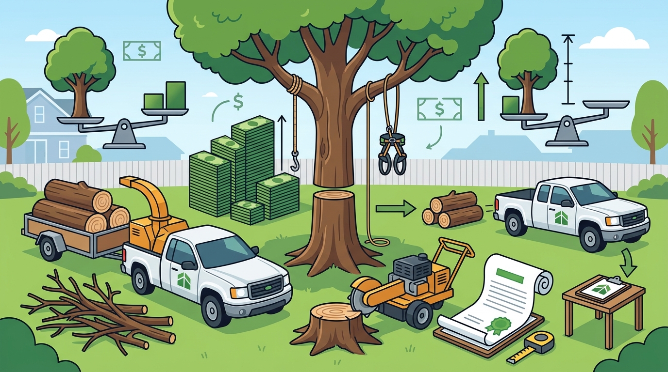 Tree Removal Cost Guide: 2026 Pricing, Permits & Stump Fees